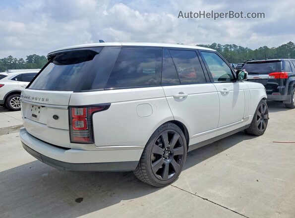 SALGS2EF2GA303120 2016 LAND ROVER RANGE Белый Задняя правая четверть