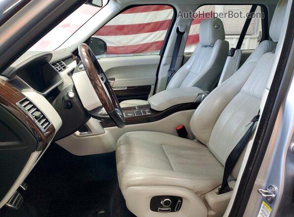 SALGS2EF6GA308661 2016 LAND ROVER RANGE Серебряный Вид салона спереди
