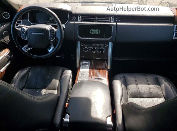SALGS2EF7GA309950 2016 LAND ROVER RANGE Black Вид панелі приладів