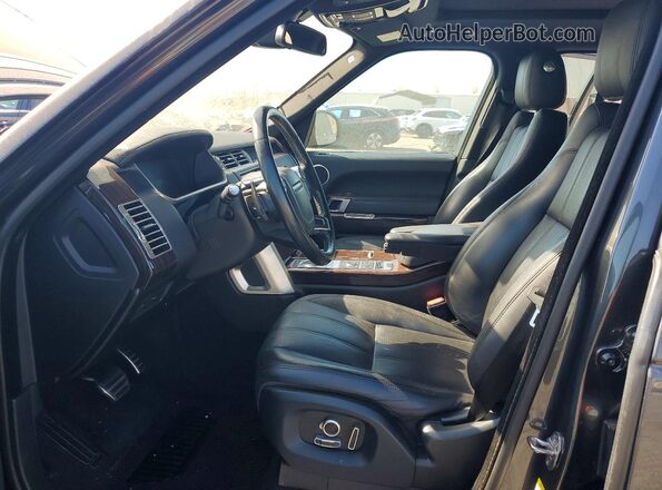 SALGS2EF7GA309950 2016 LAND ROVER RANGE Black Вид салону спереду