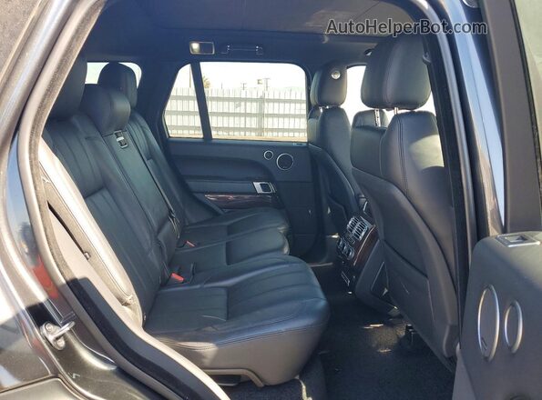 SALGS2EF7GA309950 2016 LAND ROVER RANGE Black Вид задніх сидінь