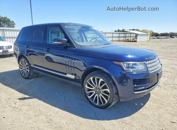 SALGS2EF7GA318048 2016 LAND ROVER RANGE Blue Передня права чверть