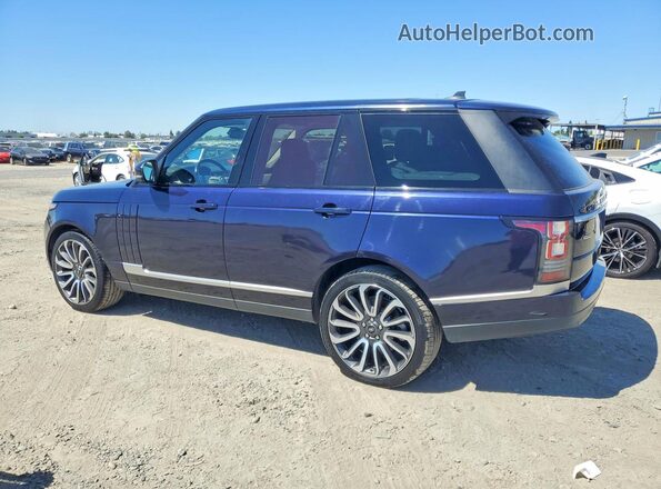 SALGS2EF7GA318048 2016 LAND ROVER RANGE Blue Задня ліва чверть