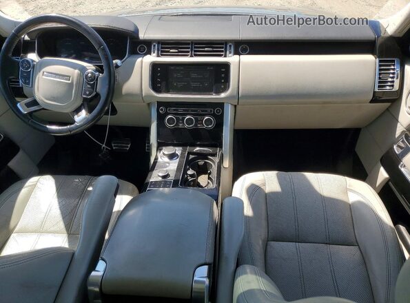 SALGS2EF7GA318048 2016 LAND ROVER RANGE Blue Вид панелі приладів