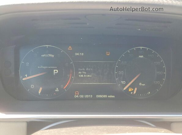 SALGS2EF7GA318048 2016 LAND ROVER RANGE Blue Вид щитка приладів