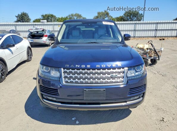 SALGS2EF7GA318048 2016 LAND ROVER RANGE Blue Вид спереду