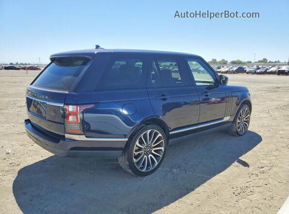 SALGS2EF7GA318048 2016 LAND ROVER RANGE Blue Задня права чверть