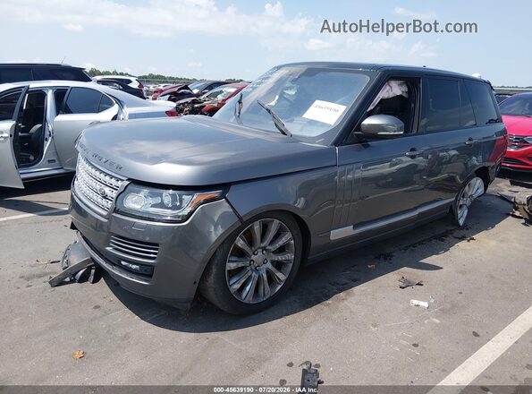 SALGS2EF8GA284430 2016 LAND ROVER RANGE ROVER Gray Przód lewy