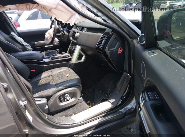 SALGS2EF8GA284430 2016 LAND ROVER RANGE ROVER Gray Widok wnętrza z przodu
