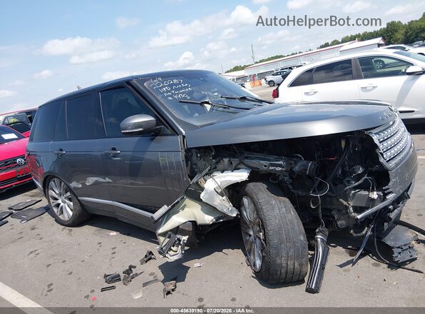 SALGS2EF8GA284430 2016 LAND ROVER RANGE ROVER Gray Widok wnętrza z tyłu