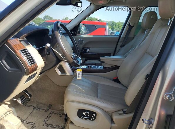 SALGS2EF9GA253476 2016 LAND ROVER RANGE Silver Widok wnętrza z przodu
