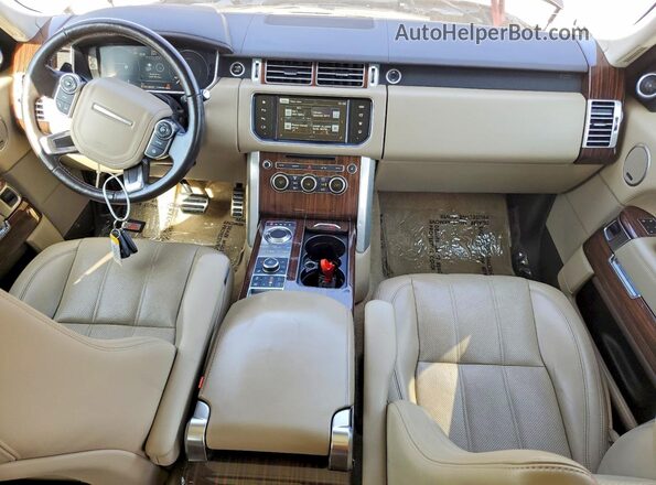 SALGS2EF9GA253476 2016 LAND ROVER RANGE Silver Widok deski rozdzielczej