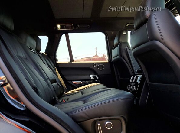 SALGS2FE4HA349068 2017 LAND ROVER RANGE Black Widok wnętrza z tyłu