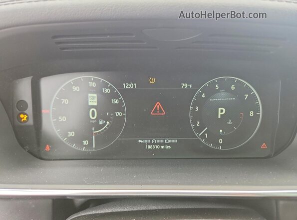 SALGS2FE9HA361281 2017 LAND ROVER RANGE Black ხელსაწყოთა პანელის ხედი
