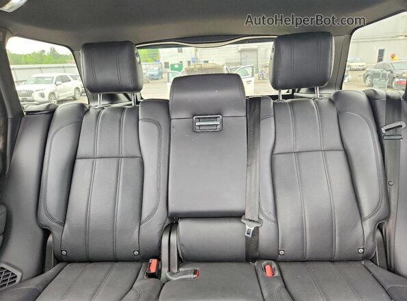 SALGS2FE9HA361281 2017 LAND ROVER RANGE Black უკანა სავარძლების ხედი