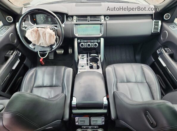 SALGS2FE9HA361281 2017 LAND ROVER RANGE Black წინა პანელის ხედი