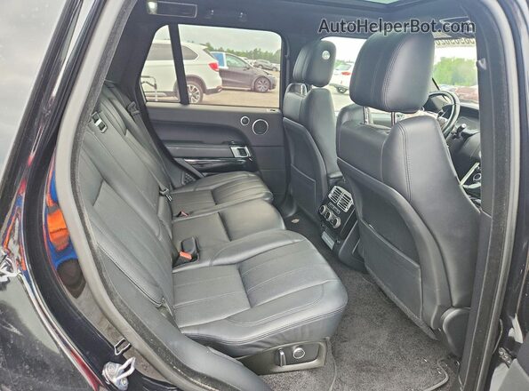 SALGS2FE9HA361281 2017 LAND ROVER RANGE Black უკანა სალონის ხედი