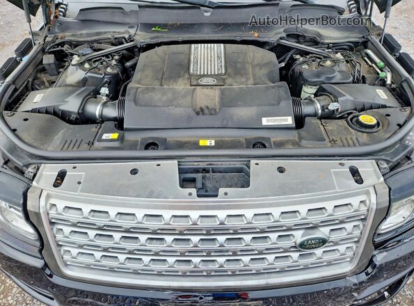 SALGS2FE9HA361281 2017 LAND ROVER RANGE Black ძრავის განყოფილების ხედი