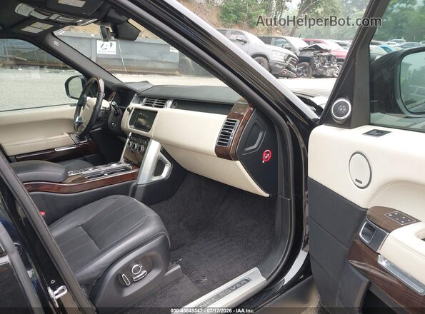 SALGS2FE9HA363354 2017 LAND ROVER RANGE ROVER Black Вид салону спереду