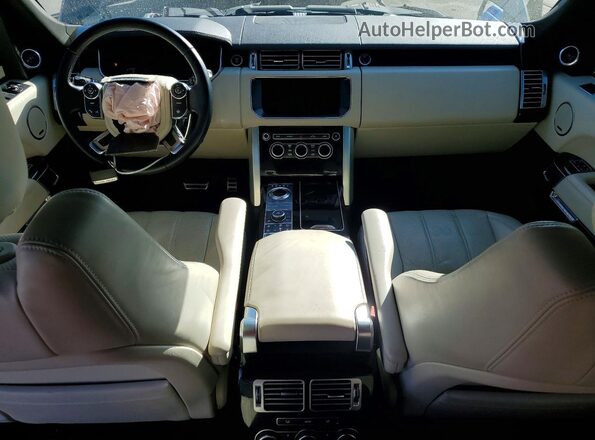 SALGS2FEXHA326247 2017 LAND ROVER RANGE Black Widok deski rozdzielczej