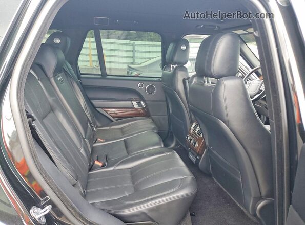 SALGS2FK3HA352596 2017 LAND ROVER RANGE Black Vista interior trasera