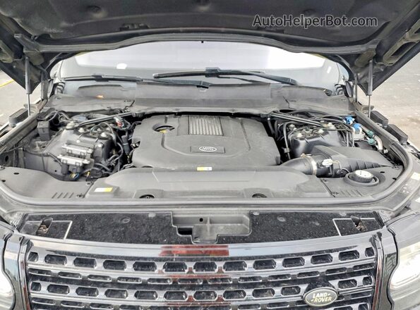 SALGS2FK3HA352596 2017 LAND ROVER RANGE Black Vista del compartimento del motor