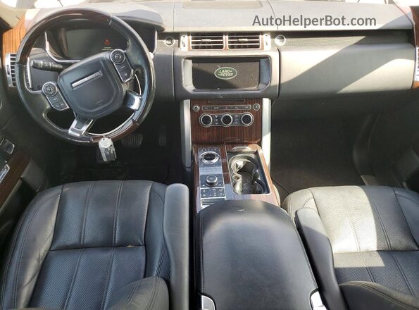 SALGS2FV2HA374907 2017 LAND ROVER RANGE Черный Вид панели приборов