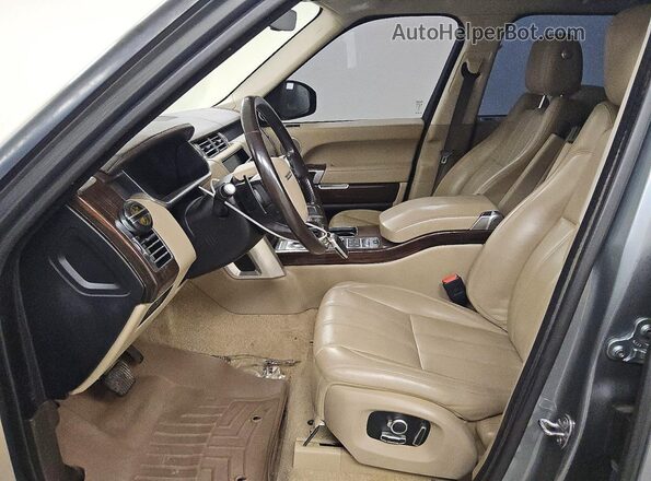 SALGS2FV3HA340121 2017 LAND ROVER RANGE Green Front interior view
