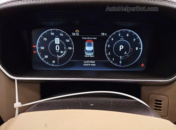 SALGS2FV3HA340121 2017 LAND ROVER RANGE Green Instrument cluster view