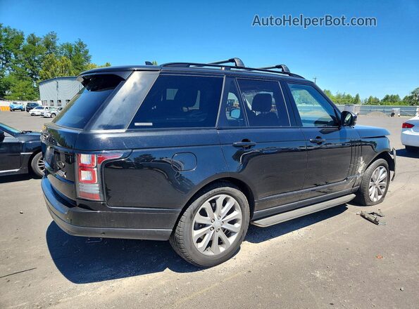 SALGS2KF3GA244728 2016 LAND ROVER RANGE Черный Задняя правая четверть