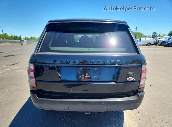 SALGS2KF3GA244728 2016 LAND ROVER RANGE Черный Вид сзади