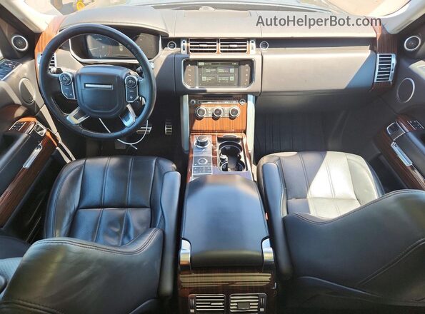 SALGS2KF3GA244728 2016 LAND ROVER RANGE Черный Вид панели приборов