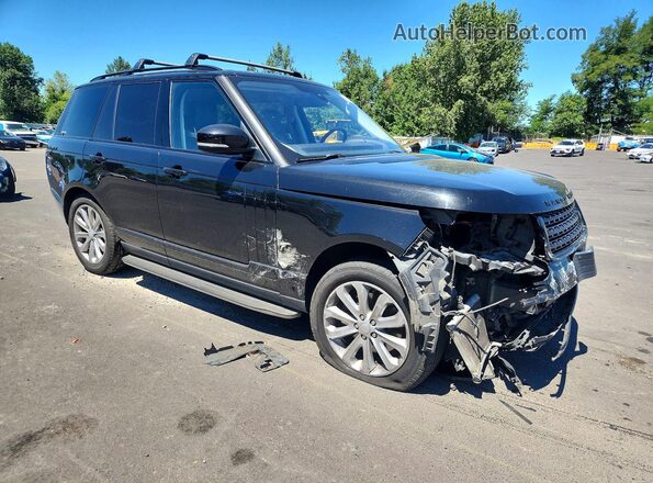 SALGS2KF3GA244728 2016 LAND ROVER RANGE Черный Передняя правая четверть