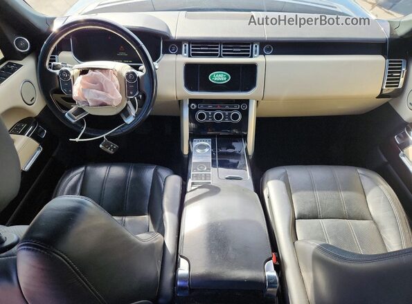 SALGS2KF8GA256678 2016 LAND ROVER RANGE Gray Առջևի վահանակի տեսք