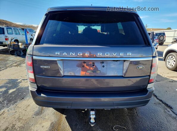 SALGS2KF8GA256678 2016 LAND ROVER RANGE Gray Հետևի տեսք