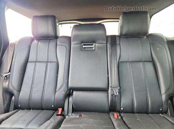SALGS2KF8GA301795 2016 LAND ROVER RANGE Black Vista de los asientos traseros