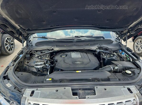 SALGS2KF8GA301795 2016 LAND ROVER RANGE Black Vista del compartimento del motor