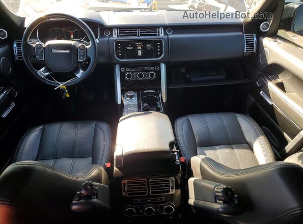 SALGS2KFXGA303449 2016 LAND ROVER RANGE Black Dashboard view