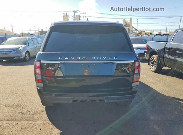 SALGS2KFXGA303449 2016 LAND ROVER RANGE Black Rear view