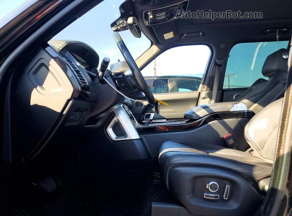 SALGS2KFXGA303449 2016 LAND ROVER RANGE Black Front interior view