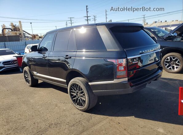 SALGS2KFXGA303449 2016 LAND ROVER RANGE Black Rear left