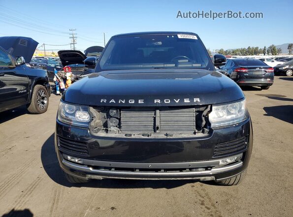 SALGS2KFXGA303449 2016 LAND ROVER RANGE Black Front view