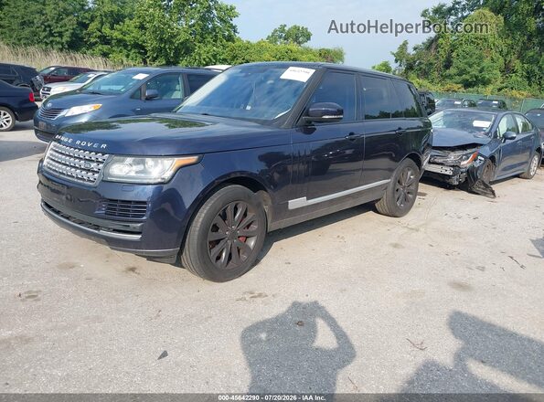 SALGS2PF0GA293636 2016 LAND ROVER RANGE ROVER Blue Առջևի ձախ երեք քառորդ տեսարան