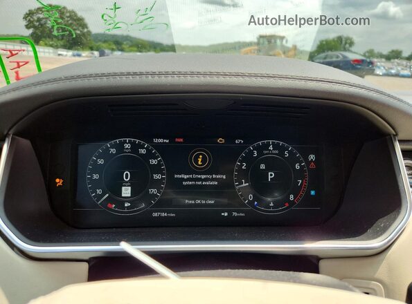 SALGS2RE3KA552116 2019 LAND ROVER RANGE White Widok zestawu wskaźników