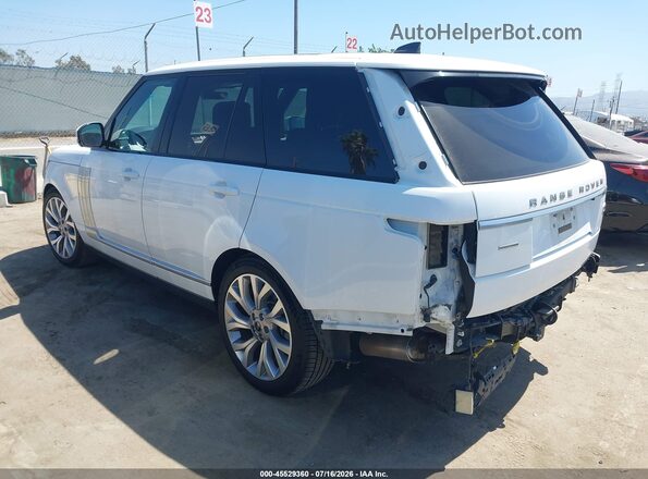 SALGS2RE6JA383739 2018 LAND ROVER RANGE ROVER White Tył lewy