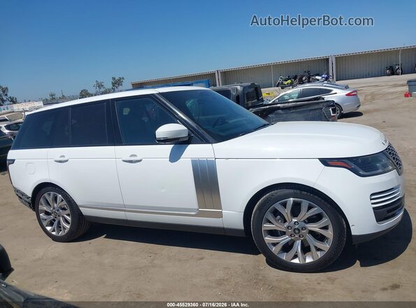 SALGS2RE6JA383739 2018 LAND ROVER RANGE ROVER White Widok wnętrza 360 stopni