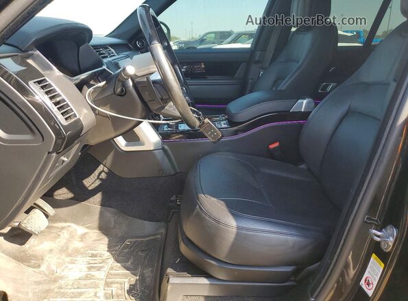 SALGS2RE6KA520938 2019 LAND ROVER RANGE Black Widok wnętrza z przodu