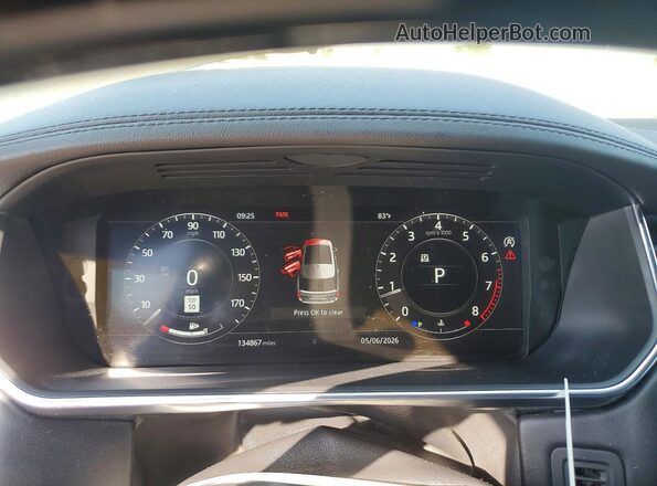 SALGS2RE6KA520938 2019 LAND ROVER RANGE Black Widok zestawu wskaźników
