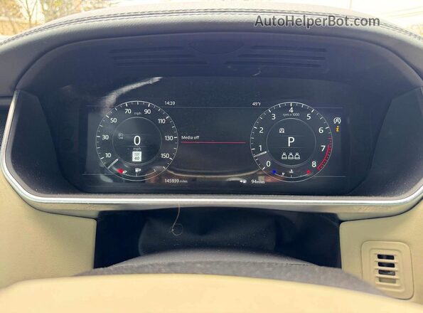 SALGS2RU5LA402954 2020 LAND ROVER RANGE Черный Вид панели приборов