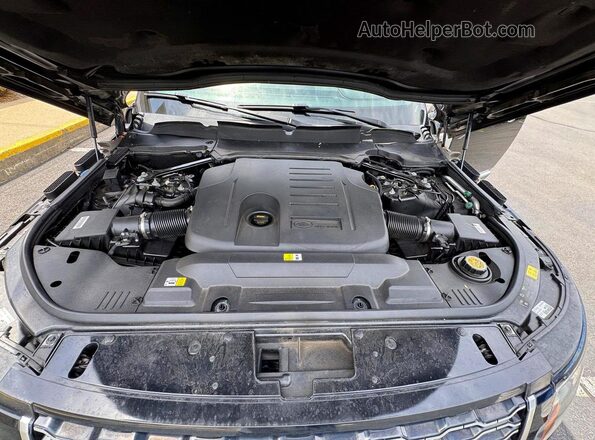 SALGS2RU9MA454878 2021 LAND ROVER RANGE Black Vista del compartimento del motor